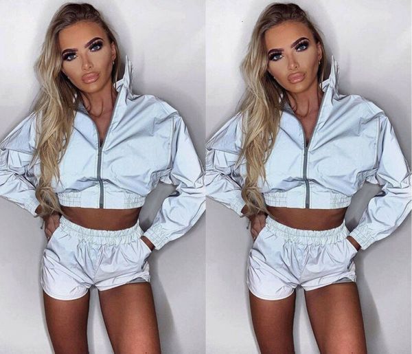 

arrival autumn woman jackets coat 3m reflective symphony hologram women basic coats iridescent transparent bomber jacket, Black;brown