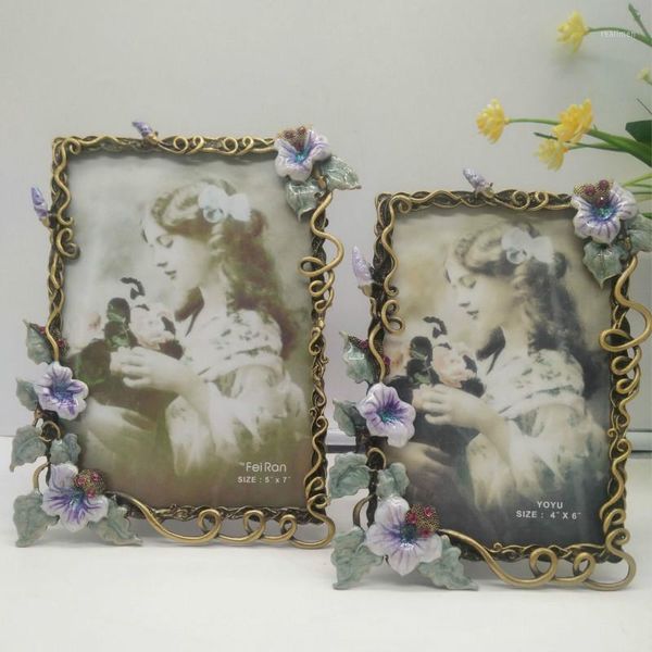 

1pcs european classic metal 6/7 inch alloy picture wall p frame1