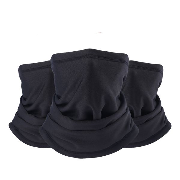 

2019 new black seam bandana neck gaiter thermal face mask tube solid face shield cycling snowboard hiking bandana magic scarfs