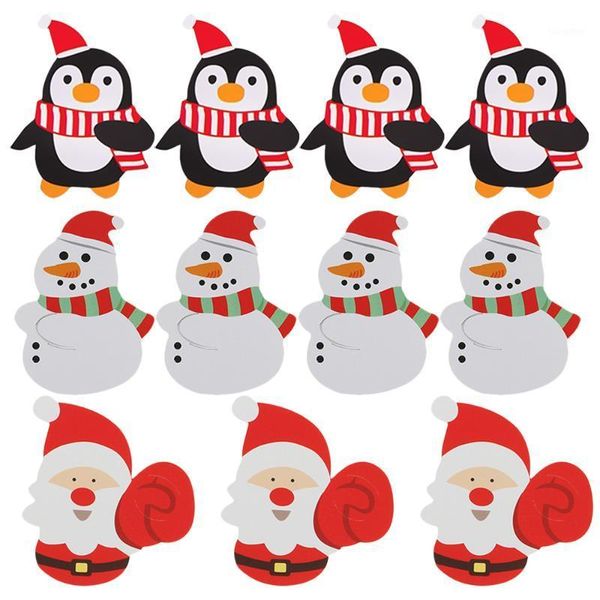 

150pcs adorable santa lollipop paper cards party candy packaging decorations1