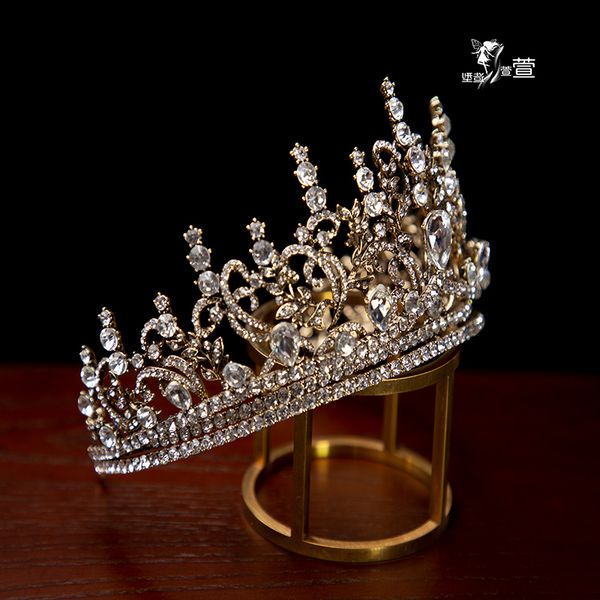 

tmcoffee seiko flash weight gold sense luxury diamond bridal crown headdress wedding dress pgraphy and makeup accessories m, Silver
