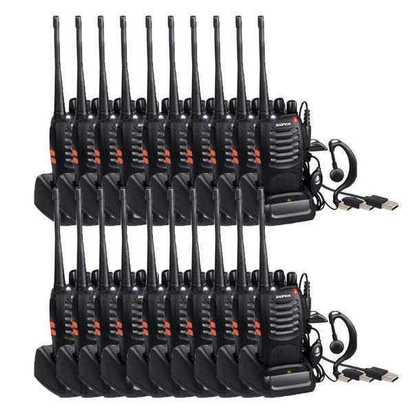 

walkie talkie wholesale 20pcs/lot baofeng bf-888s 5w usb charger