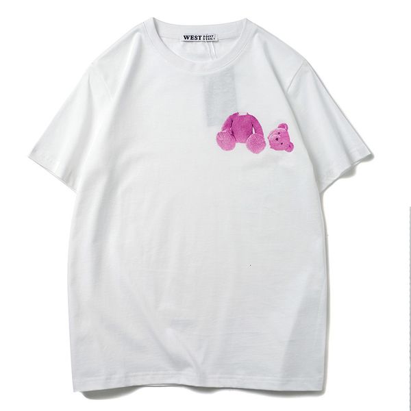 

luxury 2021 new high men fashionable t-shirts bear head hip t-shirt skateboard street cotton # n231 5erc, White;black