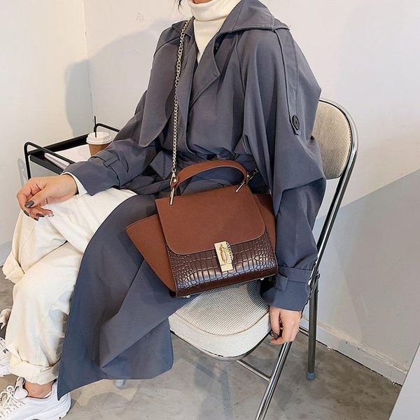 

new shoulder bag personality handbag messenger bag pu material handbag