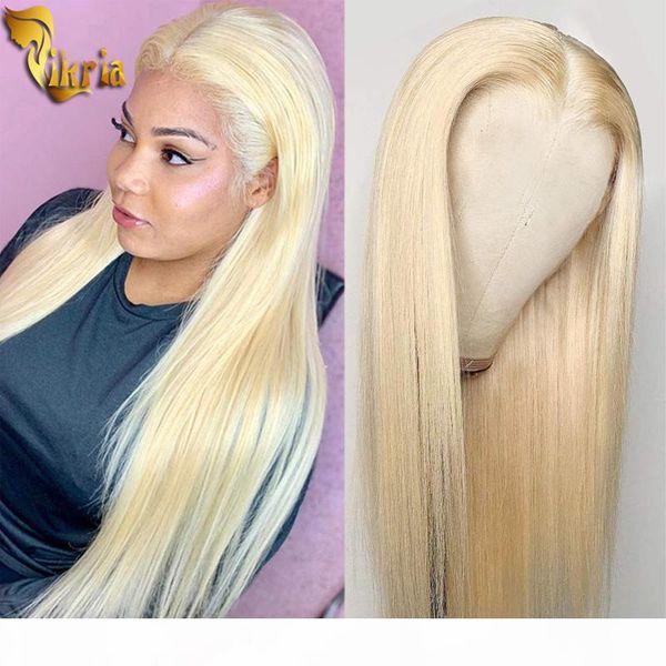 

613 blonde lace front wig brazilian 13x4 straight remy hair wigs full lace human hair wig 8~20 inches 130%~150% density for black women, Black;brown