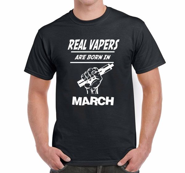 

men's vaping real vapers are born in march birthday gift hoodie designers t shirts sweatshirt