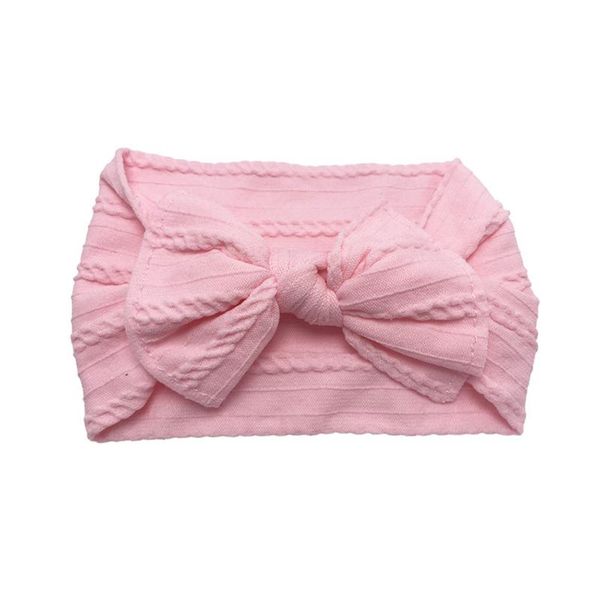 

новые 2020 bowknot детские оголовье упругие тюрбан hairband кролик bands луки дети baby girl ободки для волос аксессуары для волос новорожде, Slivery;white