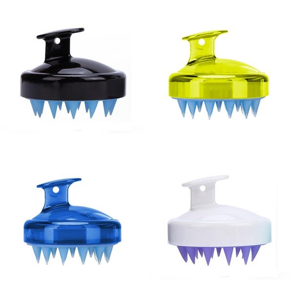 

silicone head massage comb women shampoo clean brushes lady bathing hairdressing washing home bathroom set 2 5ssa g2