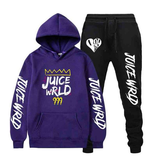 Rip Juice Whoodies Sweathirts + Sweat Ants Suits Men Women Hip Hop Trap Pullover Двух кусочков Sudaderas G1229 J34X