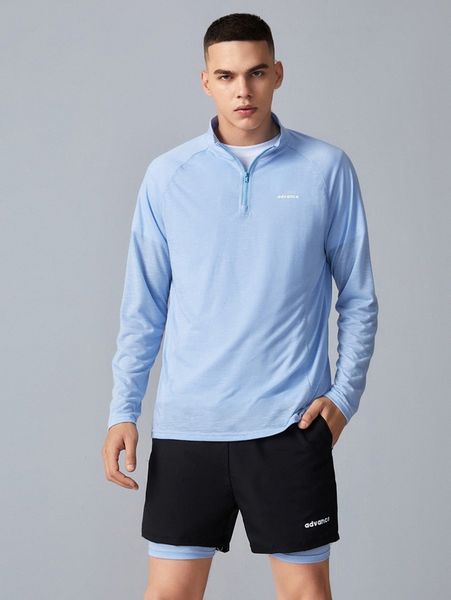 

men letter graphic raglan sleeve tee & shorts set e86z#, Gray