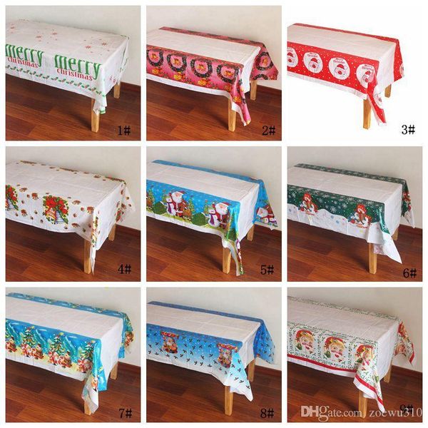 Ano novo toalha de mesa de natal cozinha mesa de jantar decoração de pano retangular capa de mesa decoração de natal para casa navidad wvt1231