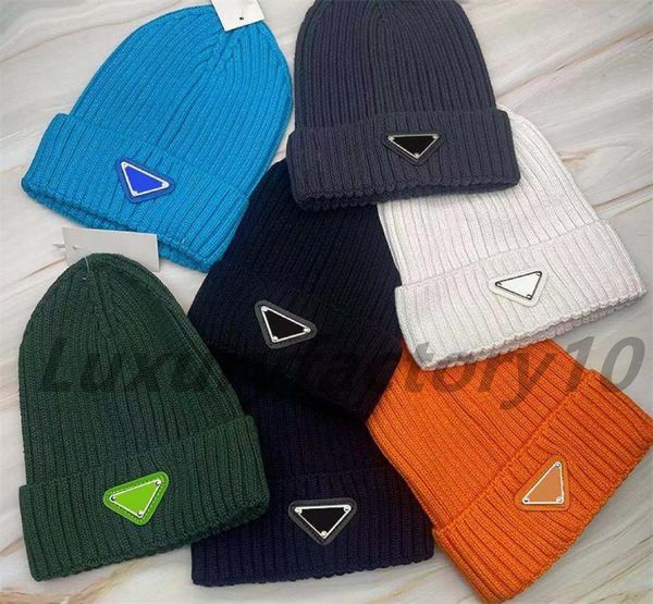 

correct version brand luxury hat p women autumn and winter knit hat outdoor travel leisure all-match warm cap, Black;white