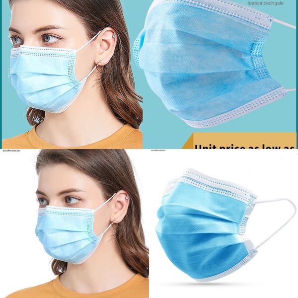 

stockdhl shipping disposable mask factory 100 in 3ply face masks anti- dust protecq48t