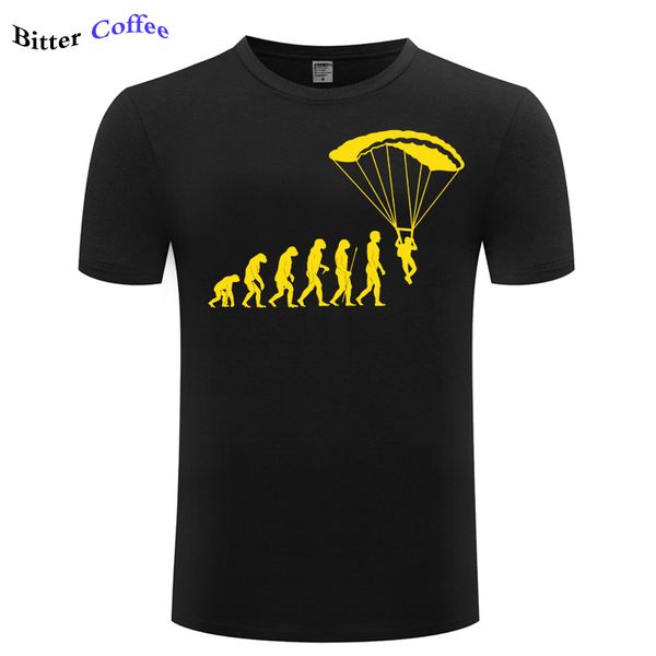 

new fashion summer black skate evolution skydiver base jump para plane airplane print fitness hip hop hooded sweatshirt hoodie men t shirt
