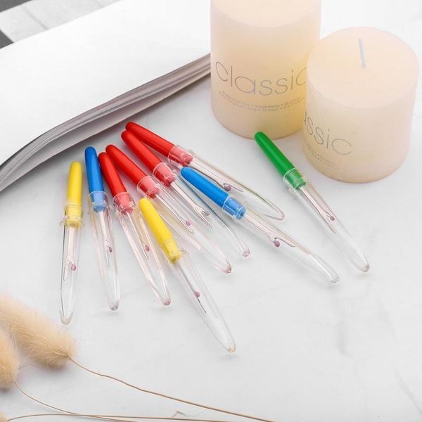 

2/4pcs plastic handle craft thread cutter seam ripper stitch unpicker sewing tool knitting cross-stitch sewing thread remover1, Black