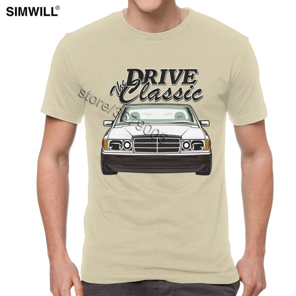 

sport men retro tshirt car w201 tees unique design 100% cotton t shirt short sleeves o-neck drive classic car t-shirt