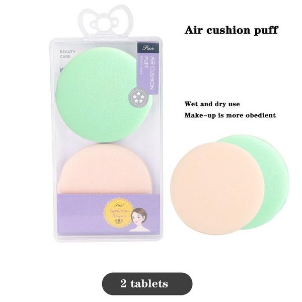 

sponges, applicators & cotton 2-piece beauty air cushion puff box non-latex wet and dry makeup bb cream blush tool