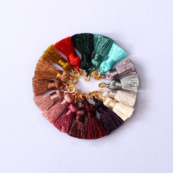 

6 шт. многоцветные rayon mini tassels подвеска окантовки diy ювелирные изделия серьги ожерелья одежда организация tassels кружевная аксессуа
