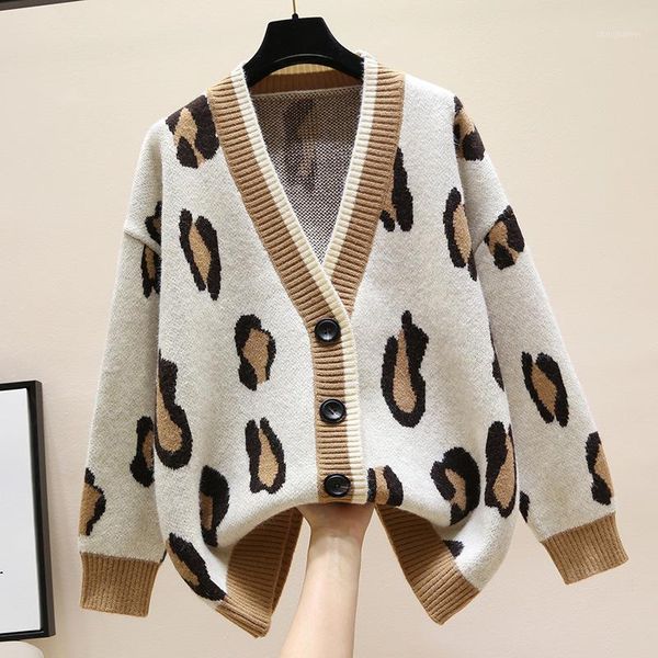

2021 ins fashion women cardigans knitwear women v-neck sweater cardigans1, White