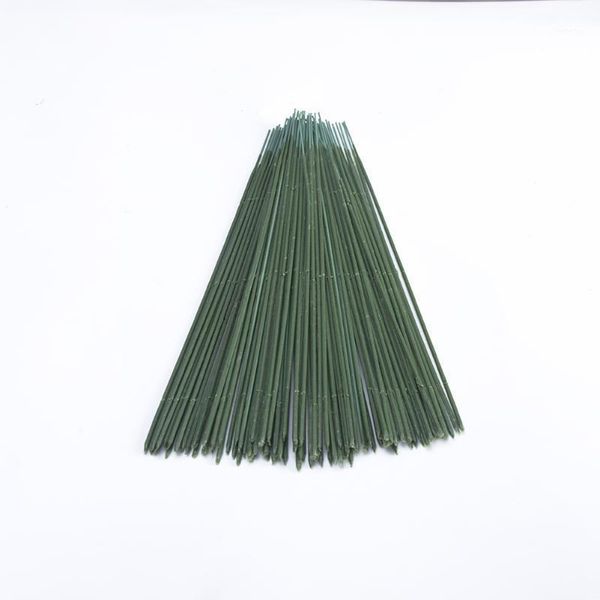 

decorative flowers & wreaths 100 pcs wire artificial stem flower rod plant gardening decoration potted plastic1