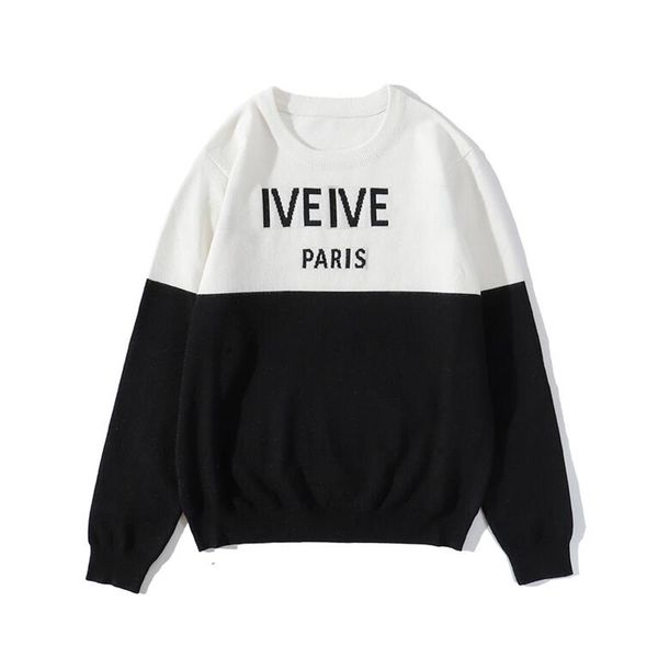 

20fw letters embroidery mens women sweaters fashion men hoodies new arrival pullover sweatshirt men clothing size -2xl, White;black