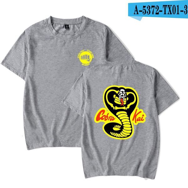 

summer popular cobra kai t-shirts men/women cool short sleeve funny t shirt classic tees cobra kai clothes vx950822, White;black