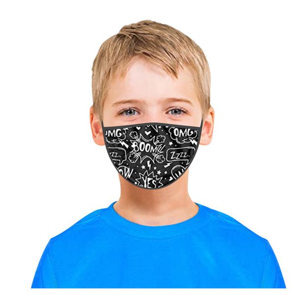 

washable styles printed 1pc reusable dustproof various and breathable face masks designed for children