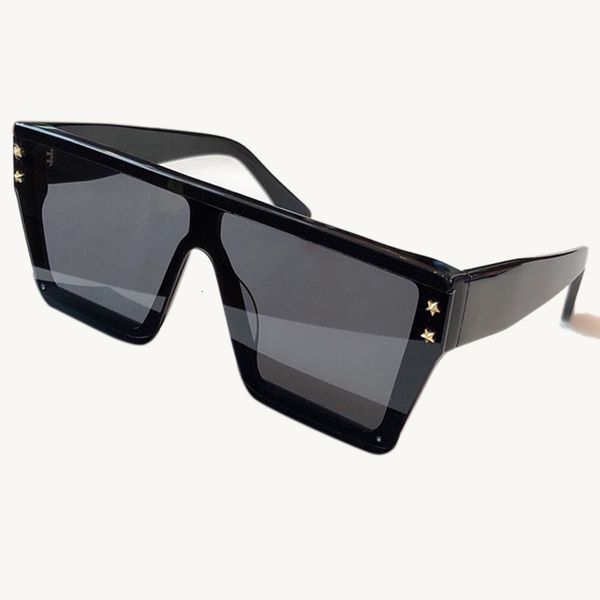 

2021 new oversized sunglasses women with fashion big brand one piece sun glasses for men uv400 dv6b, White;black
