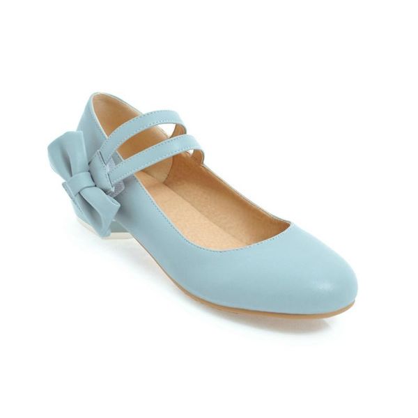 

big boy girl leisure low heel side with sweet bowknot joker 43 single shoe size code 31-18327, Black