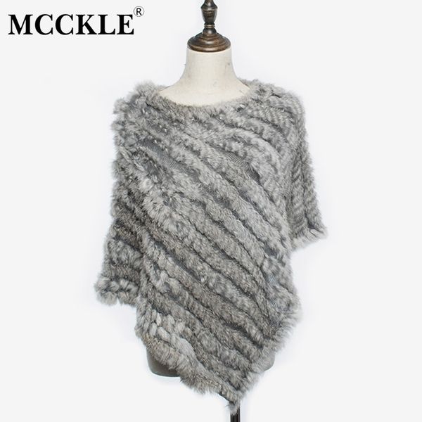 

women's rabbit fur sleeveless irregular poncho cape knitted shawl womens 2020 spring winter fashion triangle fluffy female q1219, Black