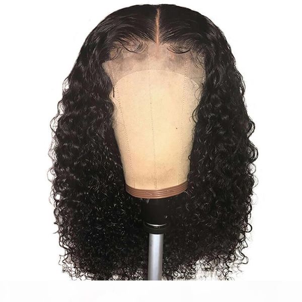 

curly 360 lace frontal wig pre plucked with baby hair for african american brazilian remy hair glueless 360 full lace human hair wigs, Black;brown