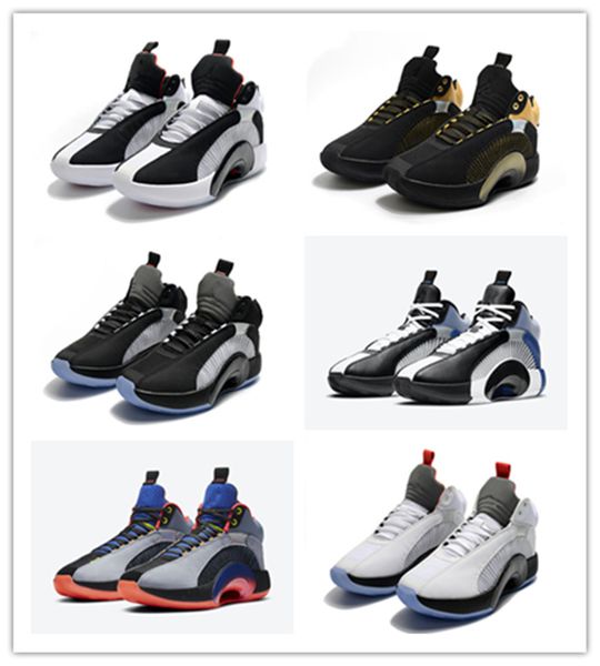 

new 35 high toe banned game royal outdoor basketball shoes men 35s shattered backboard shadow sneakers size40-45