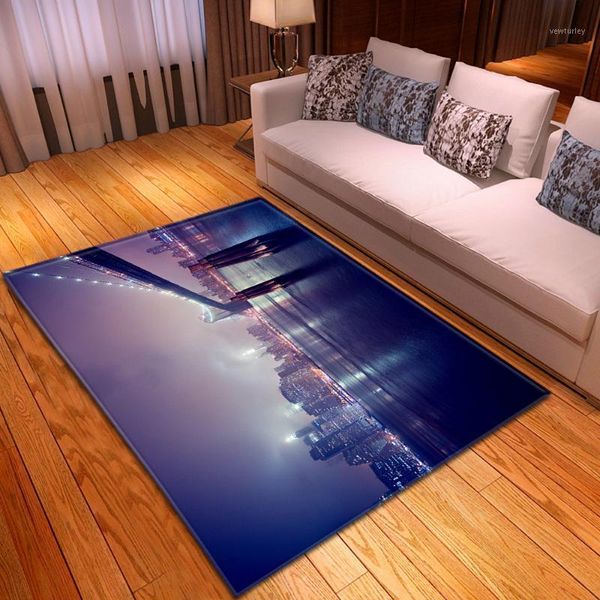 

carpets fashion 3d scenery printed corridor carpet bedside hallway rugs home decorative living room area rug 80*200cm1