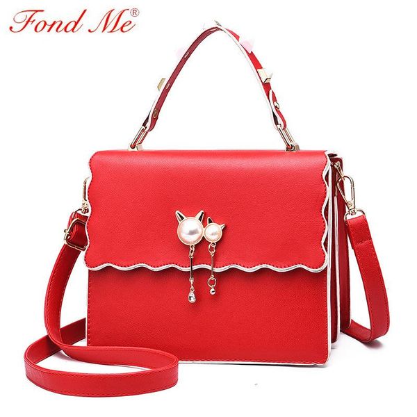 

new solid color crossbody shoulder hand bag