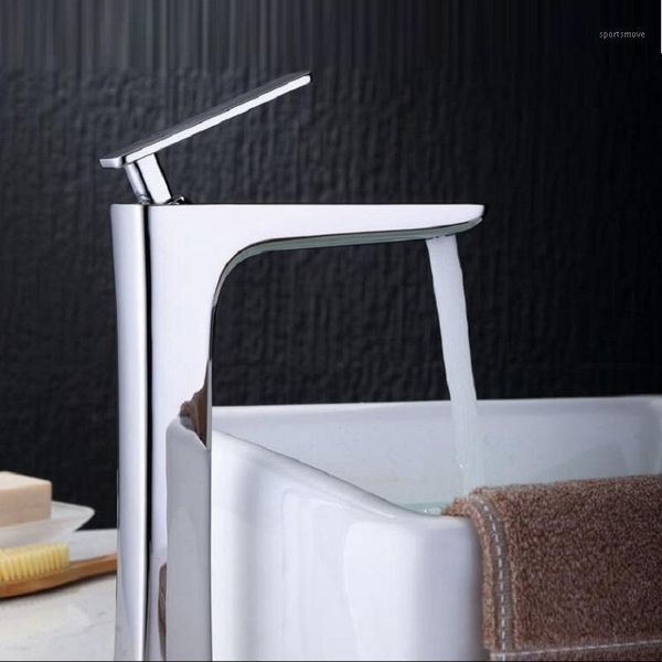 

brass single lever and cold chrome/gold tall bathroom basin faucet bathroom sink faucet tall sink1