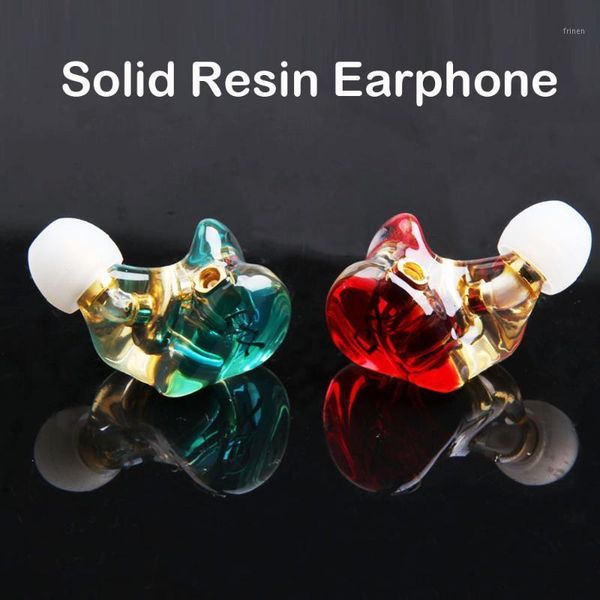 

fdbro earphone resin dynamic 3.5mm in ear wired no mic super bass hifi running sport headset mmcx audio fever1