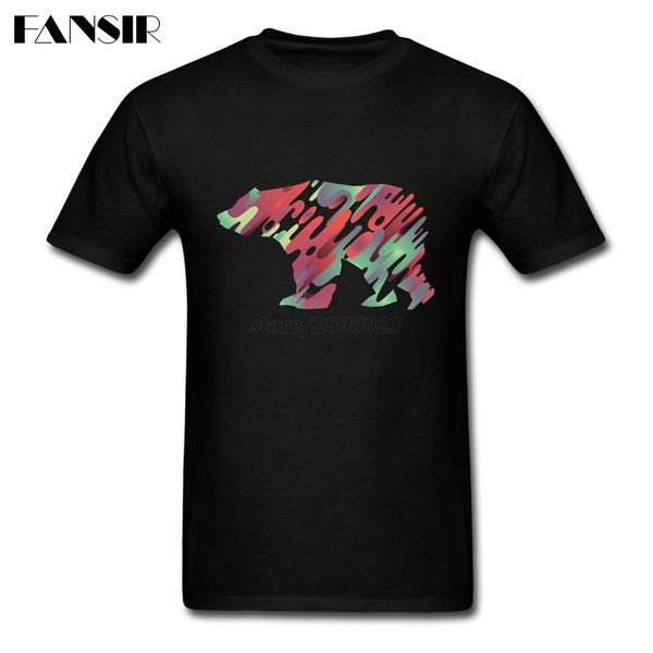 

xs-3xl красочные медведь geek футболки для мужчин на заказ с коротким рукавом для мужчин майка семьи топы tee спорта с капюшоном hoodie