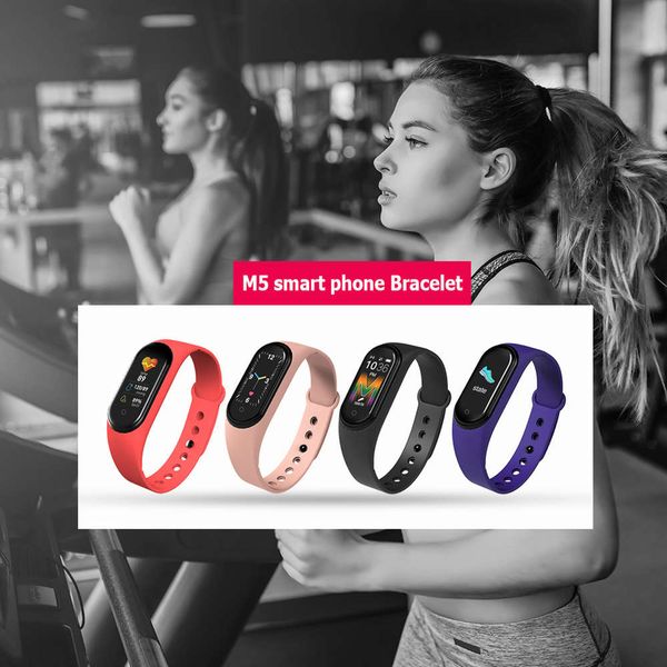 

heart rate with m5 remote shutter, intelligent bracelet, easy to carry blood, prsure monitoring, sports