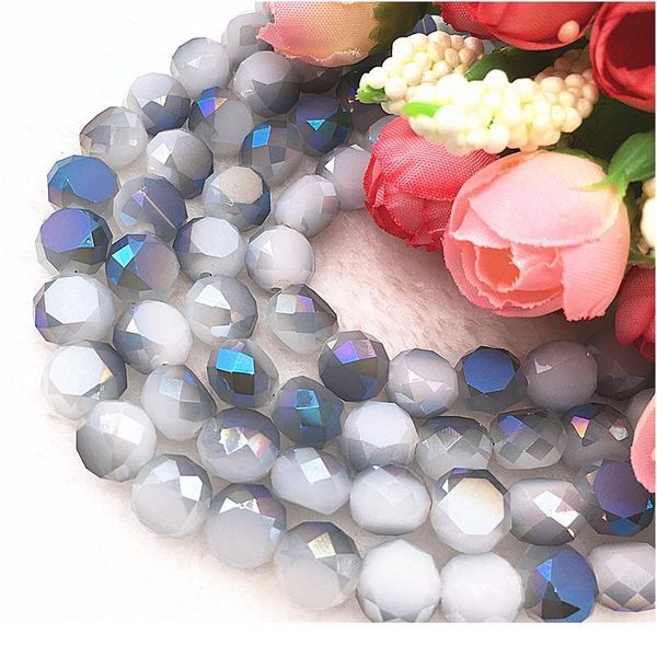 

20pcs oblate round faceted austrian crystal beads 10*7mm glass beads for jewelry making jlltrw