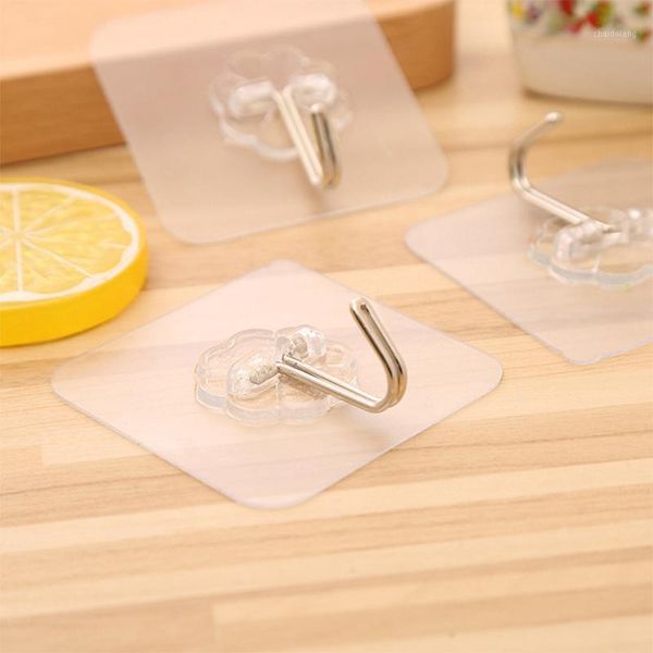 

household waterproof transparent strong seamless invisible cartoon hook wall kitchen bathroom creative nail-hook a112921