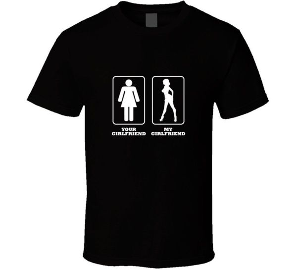 

sport 2019 male selling my vs your girlfriend funny joke t shirt summer tee shirt
