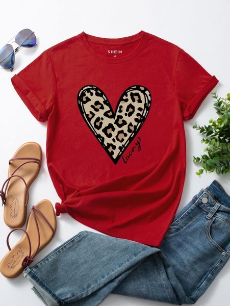 

heart and letter graphic tee y9ie#, White