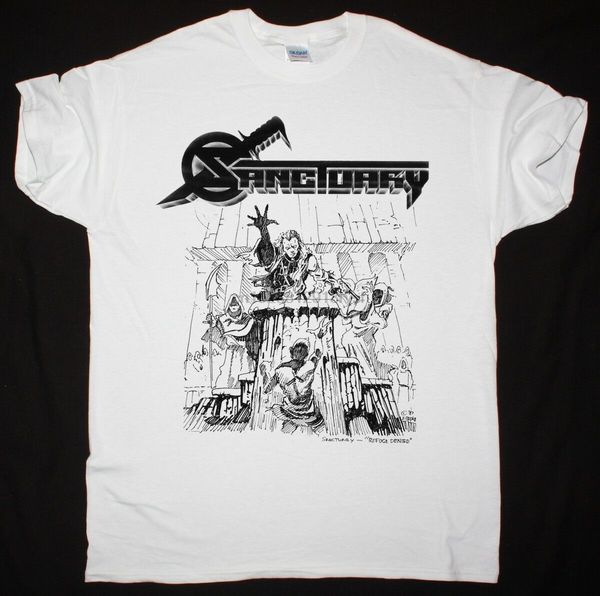 

sanctuary refuge denied nevermore metal church helstar new white t-shirt sport hooded sweatshirt hoodie