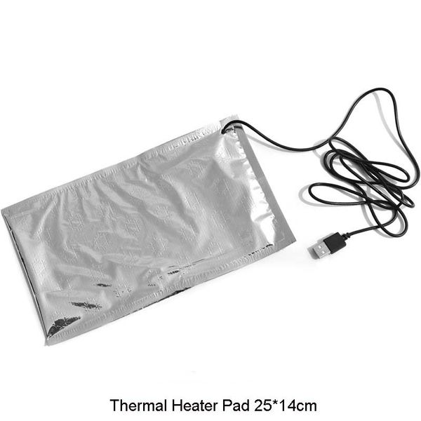 Placa de preservação de calor do termostato USB para saco de almoço Botta de leite lancheira DIY Aquecedor térmico Almofada de alimentos aquecedor C0125