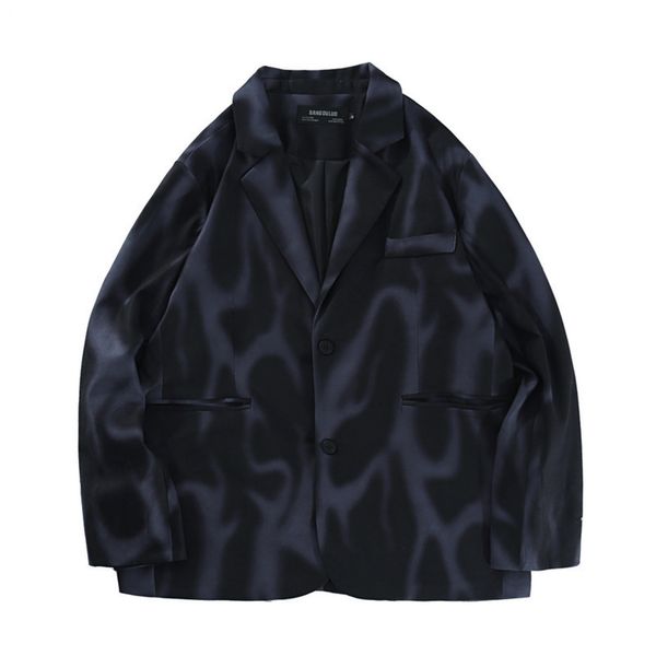 

and new coat autumn men's spring brand wave lovers casual loose suit jacket, White;black