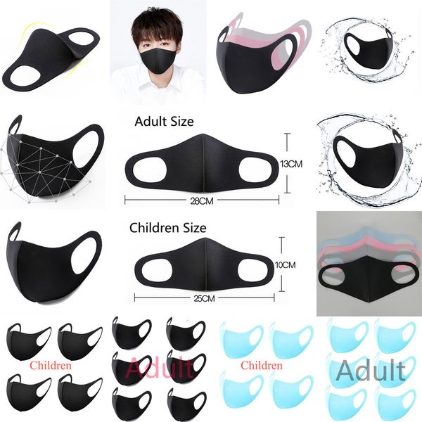 

dust 5 color anti-fog anti face mask for kids adults breathable washable reusable dustproof ice silk cotto