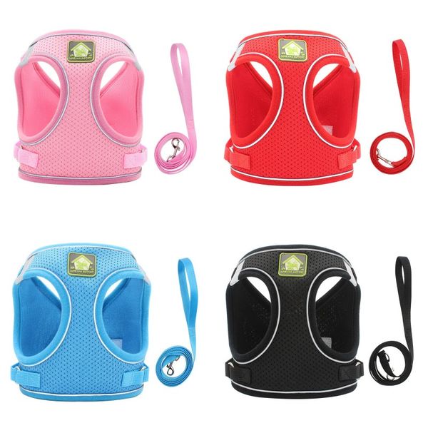 

nylon pets vest harness fashion reflective breathable adjustable dog cat harness xs/s/m/l/xl