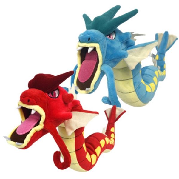 

2styles gyarados red/blue 22" plush doll anime cartoon soft kids gifts stuffed toys y200703