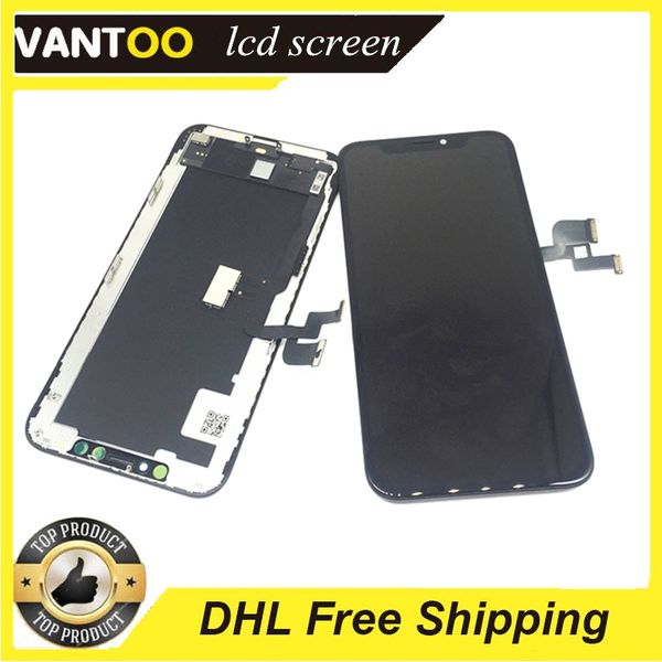 

a+++ high brightness lcd for iphone xs touch digitizer screen assembly repair 100% new 1 year warranty