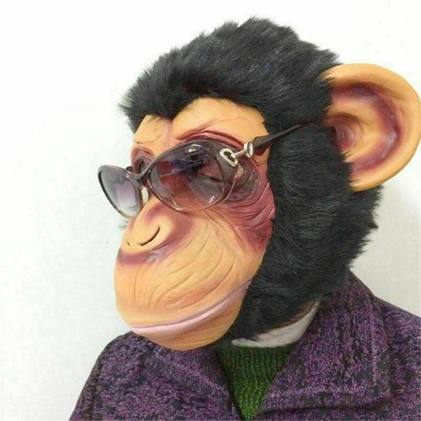 

halloween monkey mask funny animal party costume head fancy props nsv775 q0115